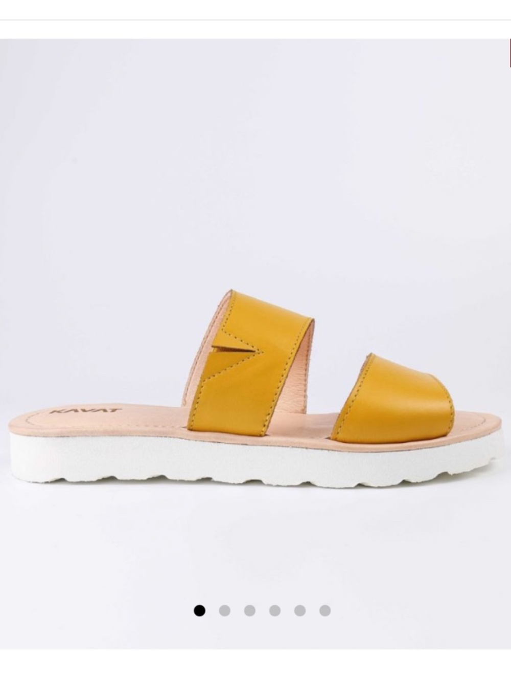 Kavat Axvalia WL Yellow Slide Sandals 40